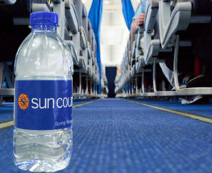 sun country airlines water