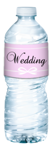 bottled water for weddings