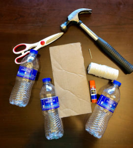 DIY craft with water bottle multi-purpose organizer