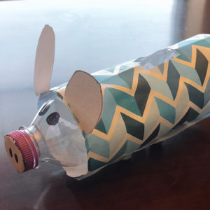 Plastic Water Bottle Piggy Bank DIY Craft