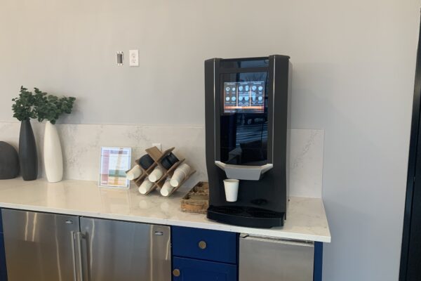 office breakroom with coffee